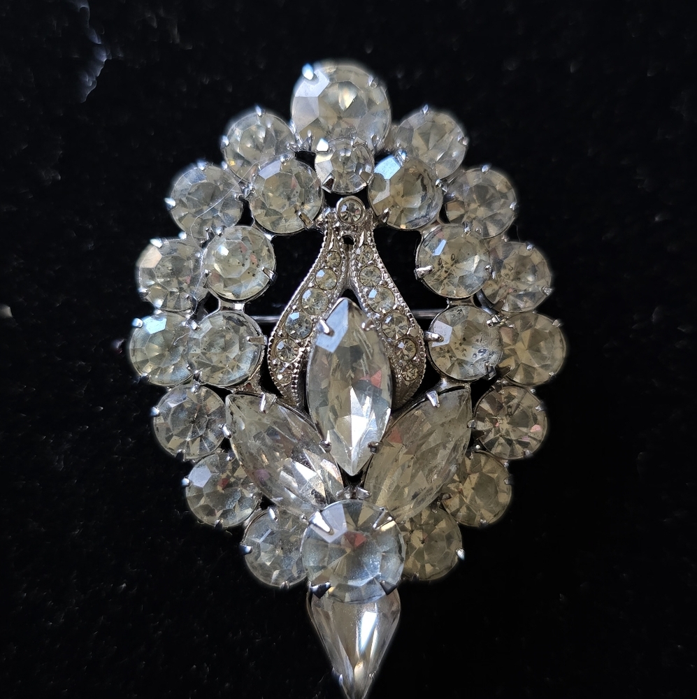 Vintage Eisenberg ice crystal brooch
